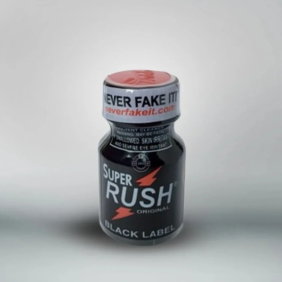 Super Rush Black Label 10ml 1 usa solvent super rush black label poppers to buy